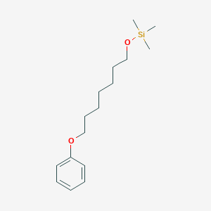 molecular formula C16H28O2Si B092967 Silane, trimethyl[(7-phenoxyheptyl)oxy]- CAS No. 16654-57-2