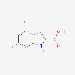 molecular formula C12H9Cl2NO4 B009297 4,6-dichloro-1H-indole-2-carboxylic acid CAS No. 101861-63-6