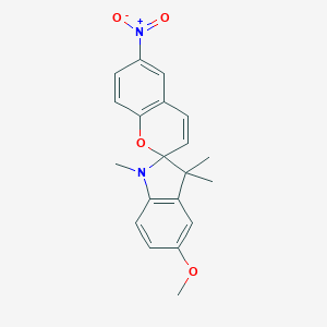molecular formula C20H20N2O4 B092974 1',3'-dihydro-5'-methoxy-1',3',3'-trimethyl-6-nitrospiro[2H-1-benzopyran-2,2'-[2H]indole] CAS No. 16331-96-7