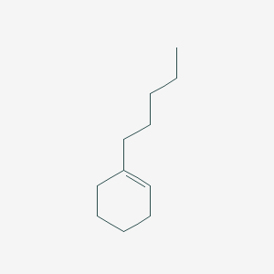 molecular formula C11H20 B092977 Cyclohexene, 1-pentyl- CAS No. 15232-85-6