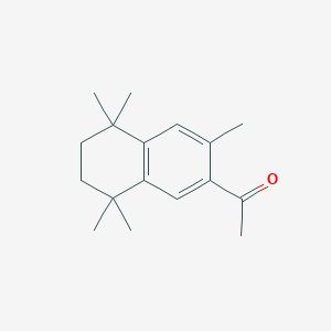 molecular formula C17H24O B092978 Ethanone, 1-(5,6,7,8-tetrahydro-3,5,5,8,8-pentamethyl-2-naphthalenyl)- CAS No. 17610-24-1