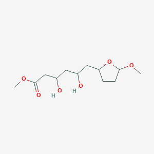 B092987 Methyl 3,5-dihydroxy-6-(5-methoxyoxolan-2-yl)hexanoate CAS No. 18142-13-7