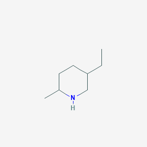 molecular formula C8H17N B093002 5-Ethyl-2-methylpiperidine CAS No. 104-89-2
