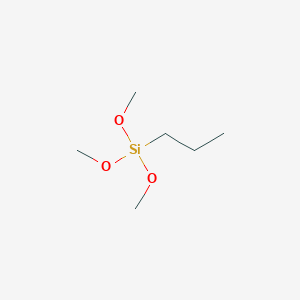 molecular formula C6H16O3Si B093003 Trimethoxy(propyl)silane CAS No. 1067-25-0