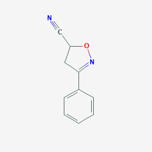 molecular formula C10H8N2O B093004 3-Phenyl-4,5-dihydro-5-isoxazolecarbonitrile CAS No. 1011-38-7
