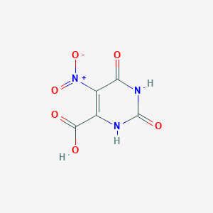 molecular formula C5H3N3O6 B093013 5-Nitro-2,6-dioxo-1,2,3,6-tetrahydropyrimidine-4-carboxylic acid CAS No. 17687-24-0