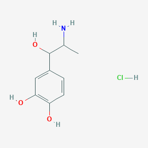 molecular formula C9H14ClNO3 B093016 Nordefrin hydrochloride CAS No. 138-61-4