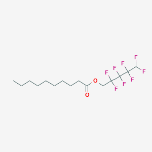 molecular formula C15H22F8O2 B093028 Decanoic acid, 2,2,3,3,4,4,5,5-octafluoropentyl ester CAS No. 18798-10-2