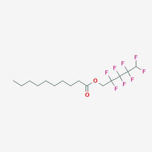 molecular formula C15H22F8O2 B093028 2,2,3,3,4,4,5,5-Octafluoropentyl decanoate CAS No. 18798-10-2