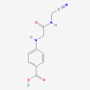 molecular formula C11H11N3O3 B093069 4-Carboxyphenylglycylaminoacetonitrile CAS No. 19065-92-0