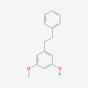 molecular formula C15H16O2 B093078 苯酚，3-甲氧基-5-(2-苯乙基)- CAS No. 17635-59-5