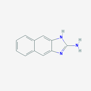 molecular formula C11H9N3 B009308 1H-Naphth[2,3-d]imidazol-2-amine CAS No. 102408-31-1