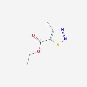 molecular formula C6H8N2O2S B093081 Ethyl 4-methyl-1,2,3-thiadiazole-5-carboxylate CAS No. 18212-20-9