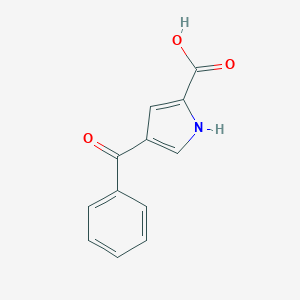 molecular formula C12H9NO3 B093085 4-benzoyl-1H-pyrrole-2-carboxylic Acid CAS No. 15372-84-6
