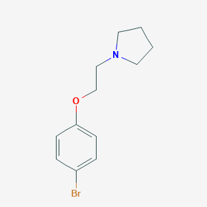 molecular formula C12H16BrNO B093086 1-(2-(4-Bromophenoxy)ethyl)pyrrolidine CAS No. 1081-73-8