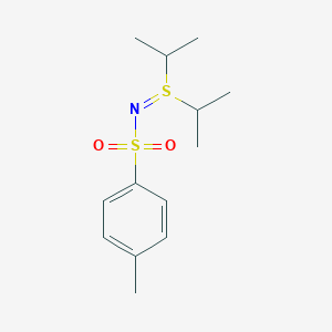 molecular formula C13H21NO2S2 B093090 Sulfilimine, S,S-bis(1-methylethyl)-N-[(4-methylphenyl)sulfonyl]- CAS No. 18922-54-8