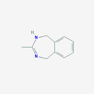 molecular formula C10H12N2 B093094 3-Methyl-2,5-dihydro-1H-2,4-benzodiazepine CAS No. 18233-71-1