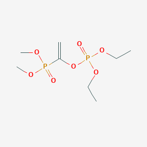 molecular formula C8H18O7P2 B093095 1-Dimethoxyphosphorylethenyl diethyl phosphate CAS No. 126-61-4