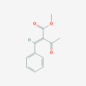 molecular formula C12H12O3 B093109 methyl (2E)-2-benzylidene-3-oxobutanoate CAS No. 15768-07-7