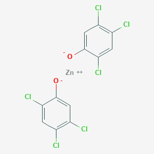 molecular formula C12H4Cl6O2Zn B093111 Zinc 2,4,5-trichlorophenate CAS No. 136-24-3