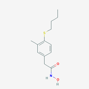 molecular formula C13H19NO2S B093113 2-(4-(Butylthio)-m-tolyl)acetohydroxamic acid CAS No. 15560-07-3