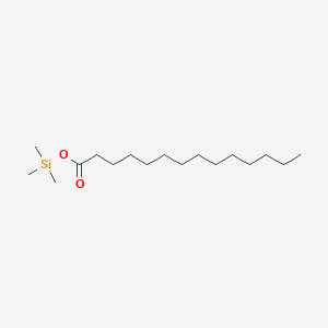 molecular formula C17H36O2Si B093130 Tetradecanoic acid, trimethylsilyl ester CAS No. 18603-17-3