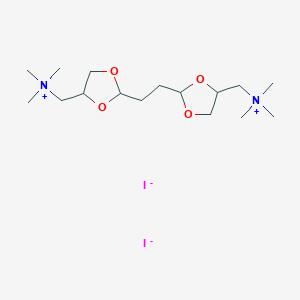 (Ethylenebis(1,3-dioxolane-2,4-diylmethylene))bis(trimethylammonium) diiodide