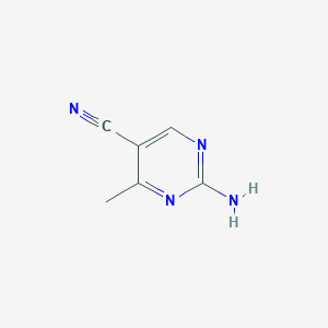 molecular formula C6H6N4 B093160 2-Amino-4-methylpyrimidine-5-carbonitrile CAS No. 17321-97-0