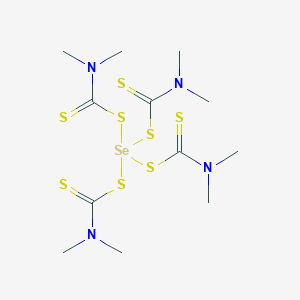 molecular formula C12H24N4S8Se B093162 二甲基二硫代氨基甲酸硒 CAS No. 144-34-3