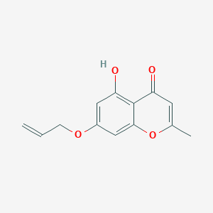 molecular formula C13H12O4 B093174 7-Allyloxy-5-hydroxy-2-methylchromone CAS No. 16639-46-6