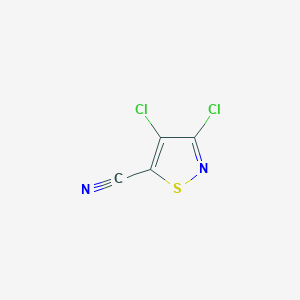 molecular formula C4Cl2N2S B093185 3,4-Dichloroisothiazole-5-carbonitrile CAS No. 18480-52-9