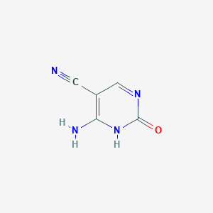 molecular formula C5H4N4O B093188 4-Amino-2-hydroxypyrimidine-5-carbonitrile CAS No. 16462-28-5