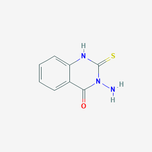 molecular formula C8H7N3OS B093190 3-Amino-2-mercapto-3H-quinazolin-4-one CAS No. 16951-33-0