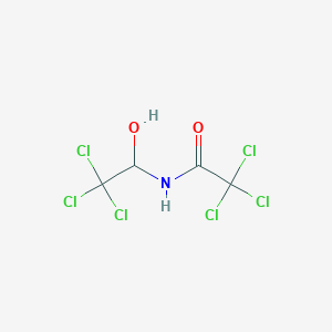 molecular formula C4H3Cl6NO2 B093196 2,2,2-Trichloro-n-(2,2,2-trichloro-1-hydroxyethyl)acetamide CAS No. 18271-89-1