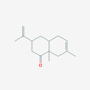 molecular formula C15H22O B093199 3,4,4a,5,8,8a-Hexahydro-7,8a-dimethyl-3-(1-methylvinyl)naphthalen-1(2H)-one CAS No. 18174-13-5