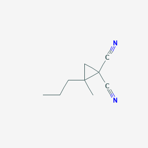 molecular formula C9H12N2 B093201 2-Methyl-2-propyl-1,1-cyclopropanedicarbonitrile CAS No. 16738-88-8