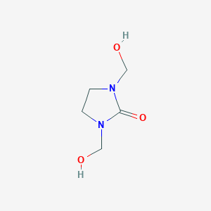 molecular formula C5H10N2O3 B093206 2-Imidazolidinone, 1,3-bis(hydroxymethyl)- CAS No. 136-84-5