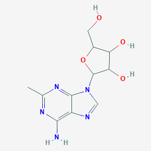 molecular formula C11H15N5O4 B093211 2-(6-Amino-2-methylpurin-9-yl)-5-(hydroxymethyl)oxolane-3,4-diol CAS No. 16526-56-0
