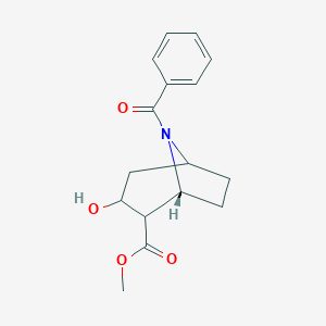 molecular formula C16H19NO4 B093230 N-Benzoylnormethylecgonine CAS No. 17366-44-8