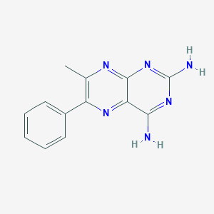 molecular formula C13H12N6 B093231 7-Methyl-6-phenylpteridine-2,4-diamine CAS No. 1029-87-4
