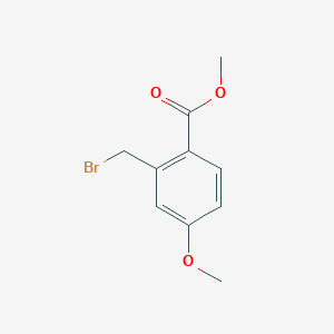 molecular formula C10H11BrO3 B093237 Methyl 2-(bromomethyl)-4-methoxybenzoate CAS No. 15365-25-0