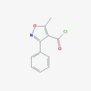 molecular formula C11H8ClNO2 B093246 5-甲基-3-苯基异恶唑-4-甲酰氯 CAS No. 16883-16-2