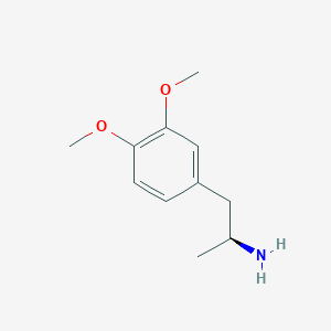 molecular formula C11H17NO2 B093253 (2S)-1-(3,4-Dimethoxyphenyl)propan-2-amine CAS No. 17279-41-3