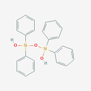 molecular formula C24H22O3Si2 B093259 1,1,3,3-四苯基-1,3-二硅氧二醇 CAS No. 1104-93-4