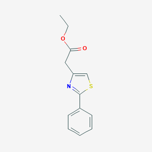 molecular formula C13H13NO2S B093262 Ethyl 2-(2-phenyl-1,3-thiazol-4-yl)acetate CAS No. 16441-34-2