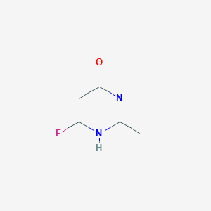 molecular formula C5H5FN2O B093304 6-fluoro-2-methyl-1H-pyrimidin-4-one CAS No. 18260-82-7