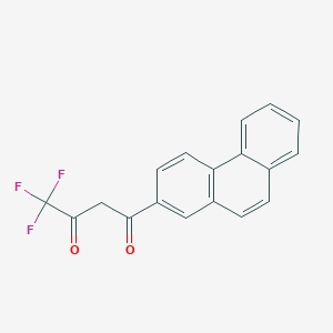 molecular formula C18H11F3O2 B093314 4,4,4-Trifluoro-1-(phenanthren-2-yl)butane-1,3-dione CAS No. 15389-33-0