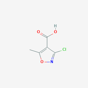 molecular formula C5H4ClNO3 B093318 3-Chloro-5-methyl-1,2-oxazole-4-carboxylic acid CAS No. 16880-29-8