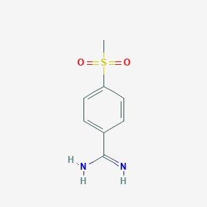 molecular formula C8H10N2O2S B093323 4-(Methylsulfonyl)benzenecarboximidamide CAS No. 17574-50-4