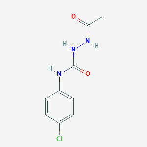 molecular formula C9H10ClN3O2 B093327 1-Acetyl-4-(4-chlorophenyl)semicarbazide CAS No. 17075-31-9